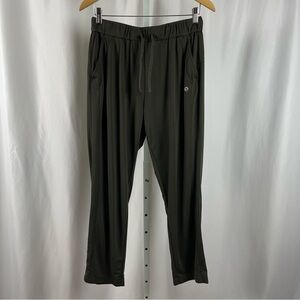 BaLeaf Medium Olive Straight Leg Athletic Pants Workout Athleisure Joggers Gym